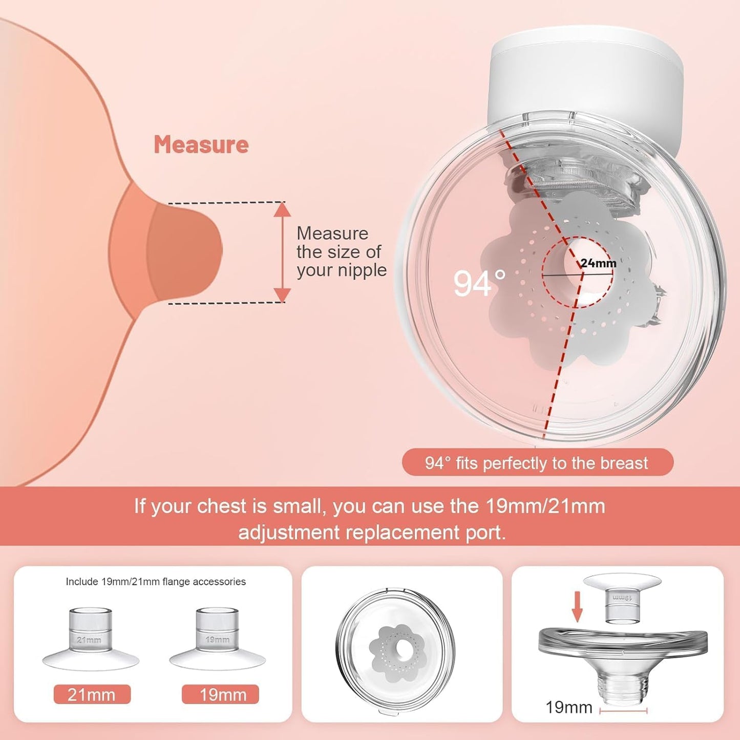 FEIMUOSI Hands-Free Electric Breast Pump