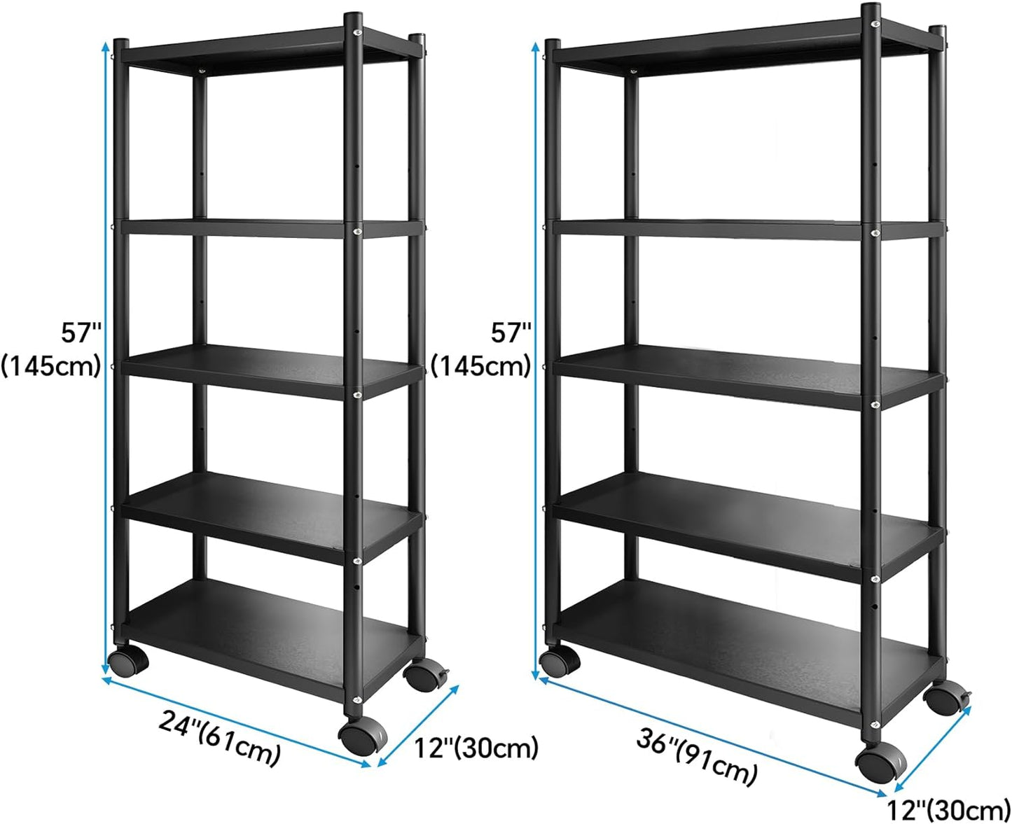 5 Tier Metal Shelving Unit