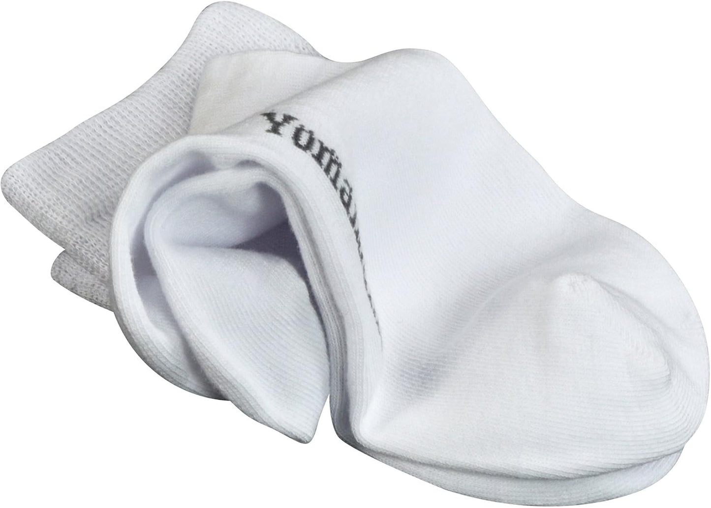 Yomandamor 6 Pairs of Cotton Diabetic Ankle Socks for Men - Size 6-11