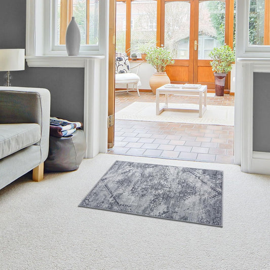 Taleta Moonlit Area Rug in Grey 80x150cm