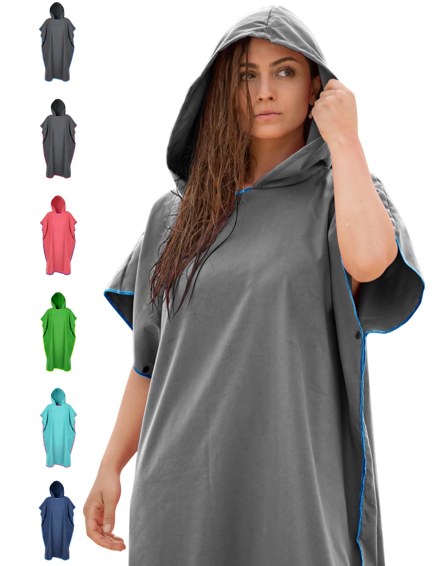 NirvanaShape Towel Poncho for Adults