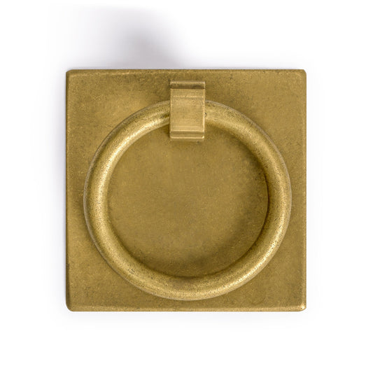 Brass Ring Plate Pulls 60mm - Set of 2