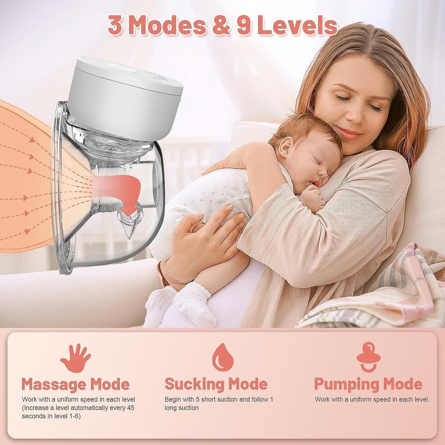 FEIMUOSI Hands-Free Electric Breast Pump