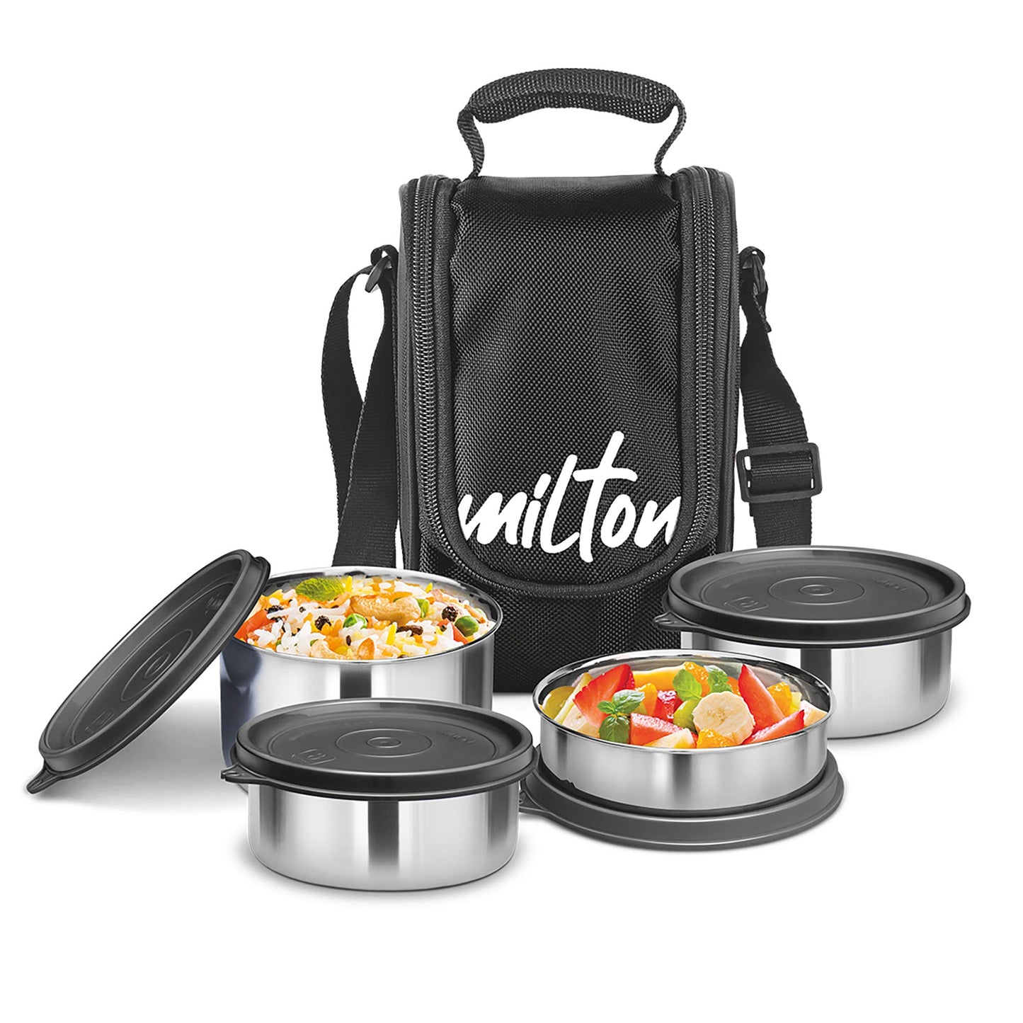 MILTON Tasty 4 Stainless Steel Lunch Box - Set of 4