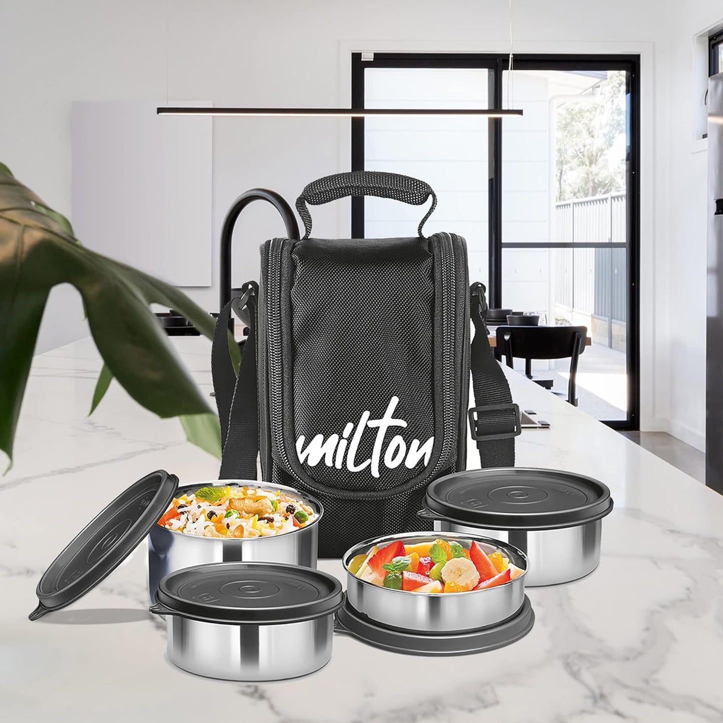 MILTON Tasty 4 Stainless Steel Lunch Box - Set of 4