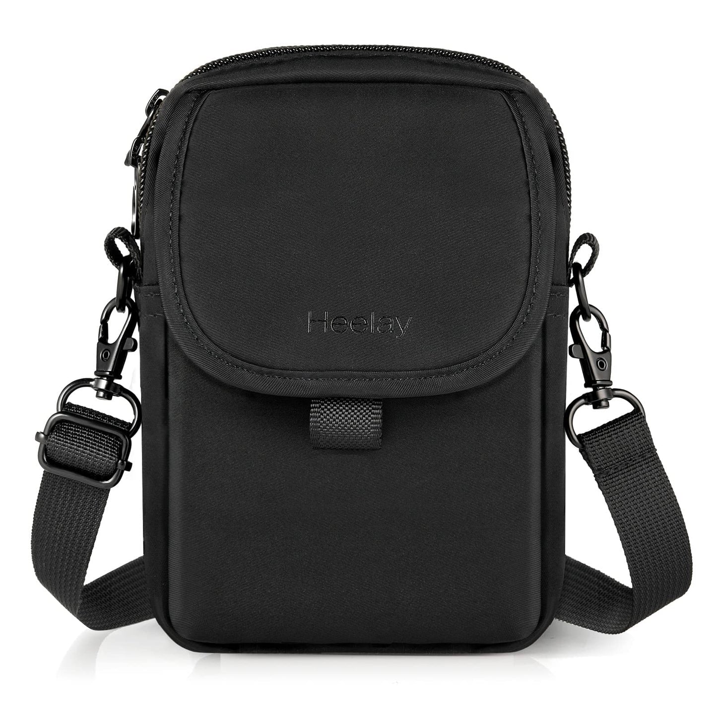 Heelay 3-in-1 Crossbody Mobile Phone Bag in Black