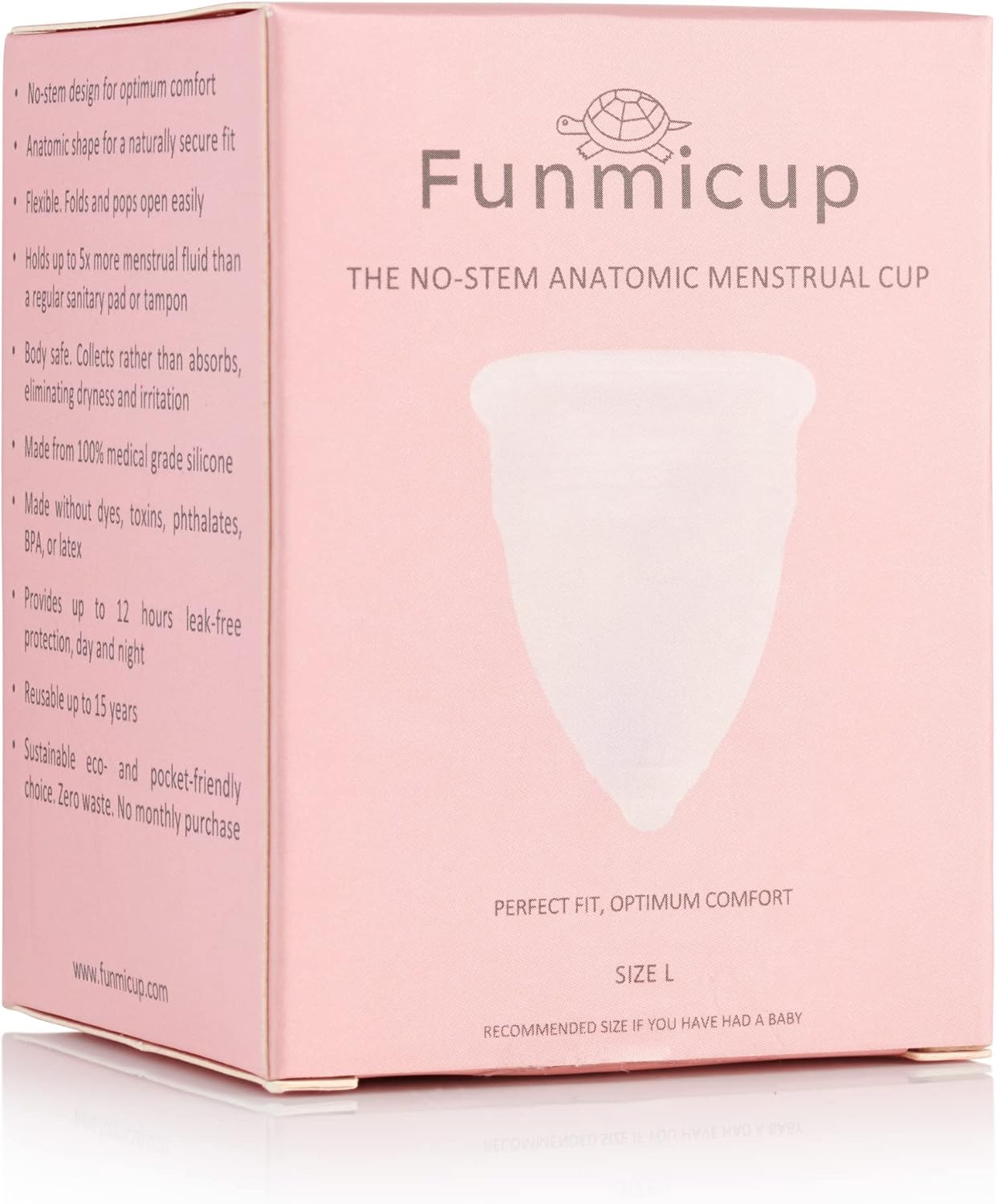 Funmicup No-stem Anatomic Menstrual Cup - Large