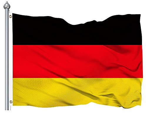 Germany Flag - Breeze Vivid Color and UV Fade Resistant - National German Flags 400D Polyester 3x5 Foot (90 X 150cm)