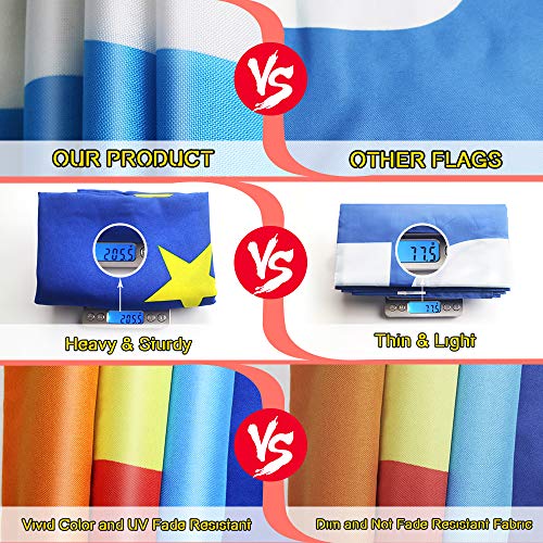 QSUM Japan Flag - 400D Polyester Premium Quality - Japanese National Flags Polyester with Vivid Color and UV Fade Resistant, Hinomaru flag, 90x150cm