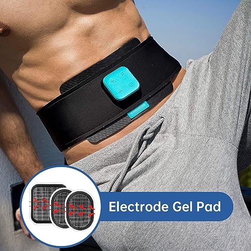 GROSBEAK Electrodes Pads, Updated Electrodes Body Pads Gel Adhesive, Compatible with Abs Belt