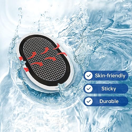 GROSBEAK Electrodes Pads, Updated Electrodes Body Pads Gel Adhesive, Compatible with Abs Belt