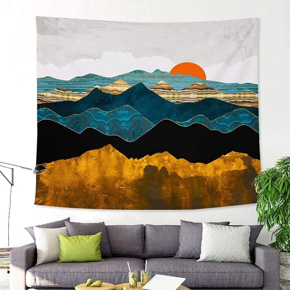 Large Size Wall Hanging Sunset Landscape - Luxury Landscape For Home Decor