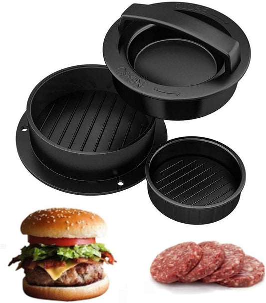 3 in 1 Non-Stick Burger Maker - Handmade Non-Stick Beef Burger Maker Tool