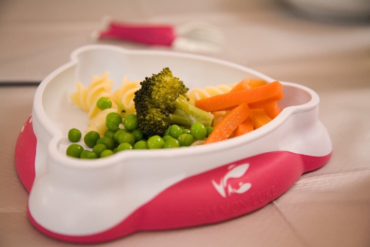 Colorful Toddler Bowl and Cutlery Set - Unique Painted Spoon And Fork For Kids