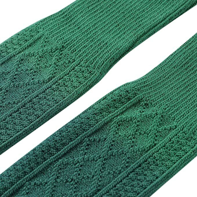 Thigh High Socks for Ladies Girls Fashion Knee Socks Knitted Stretchy Long-Green