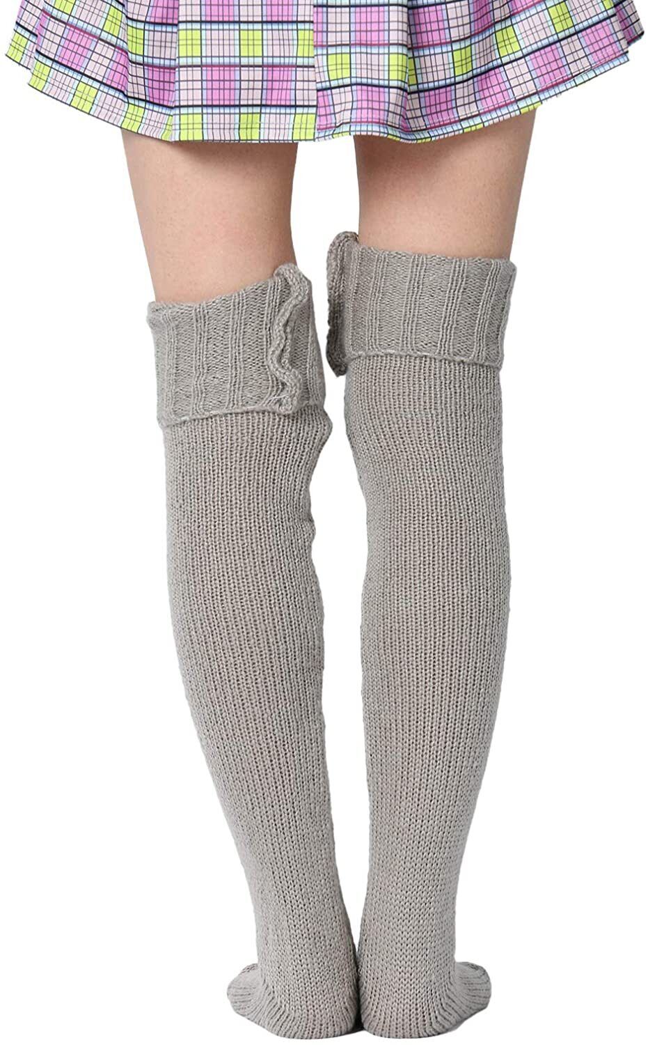 Luxury Thigh High Socks For Ladies - Stretchy Winter High Socks For Ladies Wear