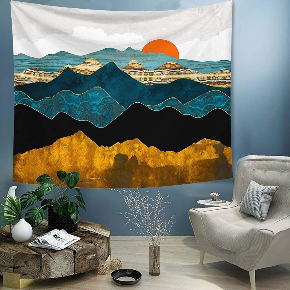 Large Size Wall Hanging Sunset Landscape - Luxury Landscape For Home Decor