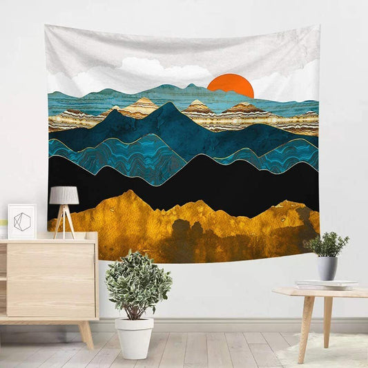 Large Size Wall Hanging Sunset Landscape - Luxury Landscape For Home Decor